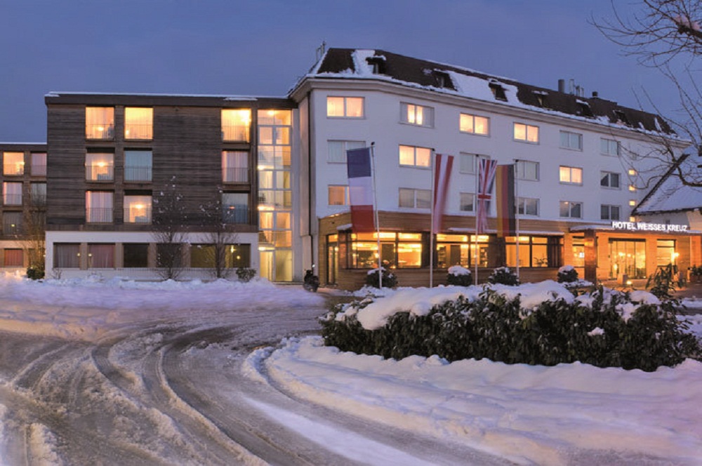 Hotel in de sneeuw
